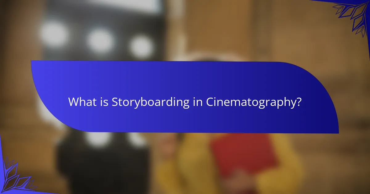 What is Storyboarding in Cinematography?